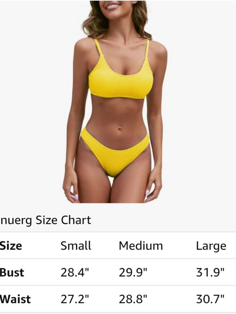 Yellow Ribbed Bikini - Picture 4 of 5
